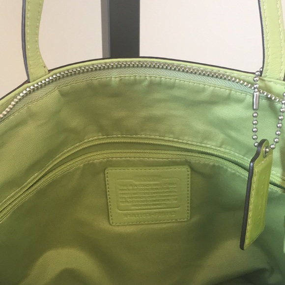 Green Coach purse - Picture 3 of 3